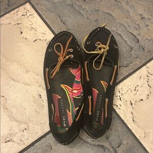 Marc Jacobs Black and Tan Loafers